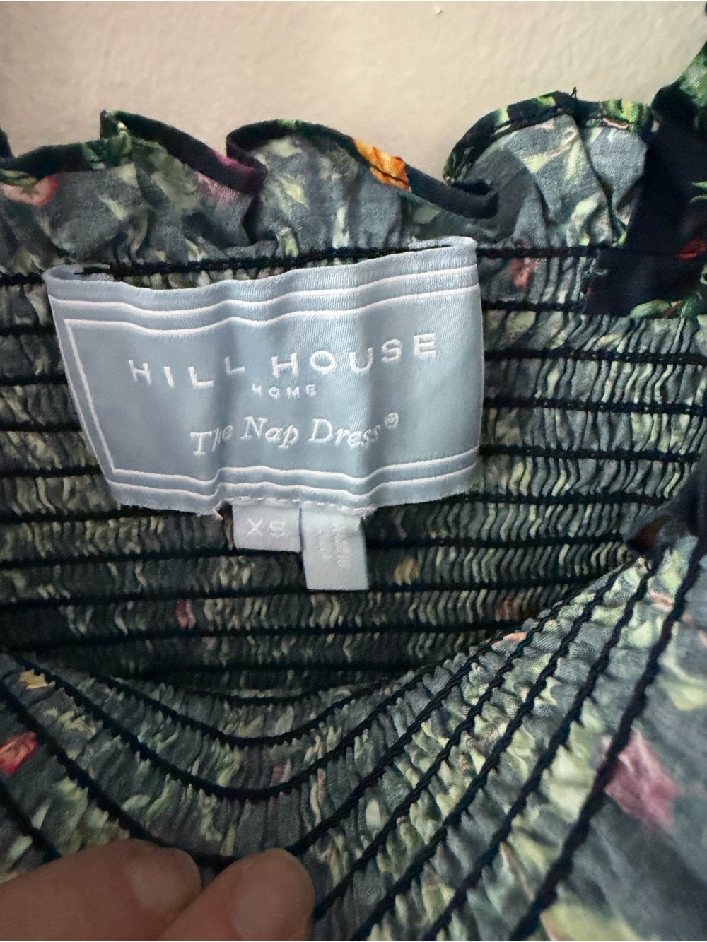 Hill House Home The Ellie Nap Dress – Midnight Garden Poplin - XS - Picture 4 of 4